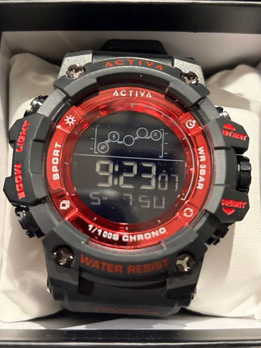 Activa X Invicta Digital Summit Unisex Watch 50mm Black ACW8082-019 New w/Box